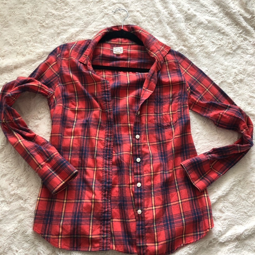 J Crew plaid shirt